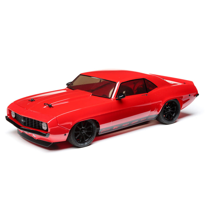 LOSI LOS03033T1 1/10 1969 Chevy Camaro V100 AWD Brushed RTR, Red
