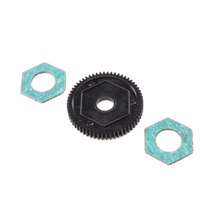 LOS212016 Spur Gear w/ Slipper Pads, 60T, 0.5M: Mini-T 2.0