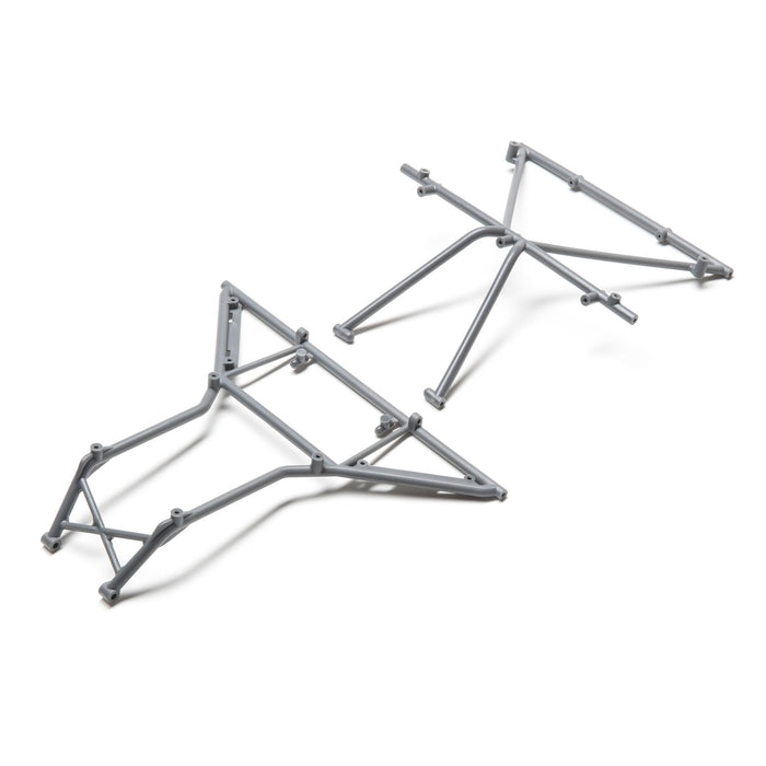 LOS230040 Roll Cage, Roof, Front, Gray: Rock Rey