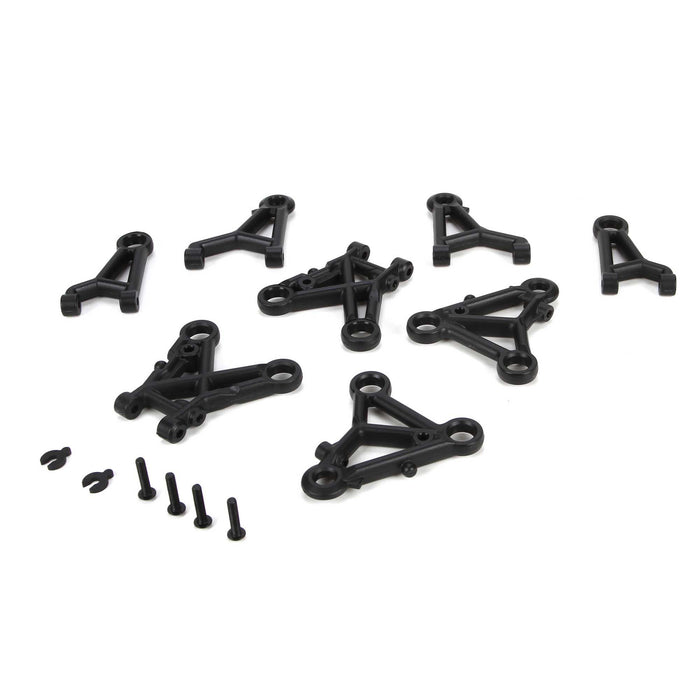 LOS234040 Suspension Arm Set FR/RR Upper & Lower: V100