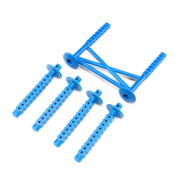 LOS241051 Rear Body Support and Body Posts, Blue: LMT