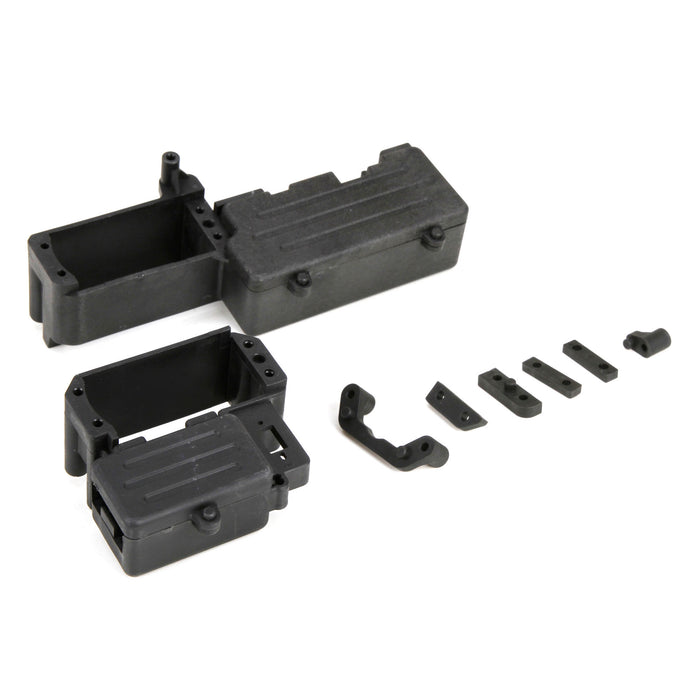 LOS251012 Radio Tray & Gas Tank Mount: 1:5 4wd DB XL