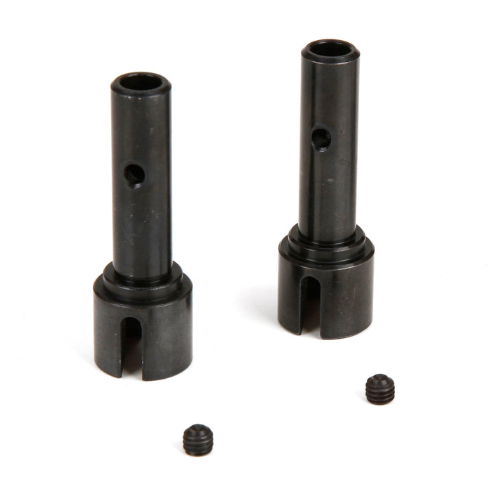 LOS252011 Front/Rear Stub Axle (2): 1:5 4wd DB XL