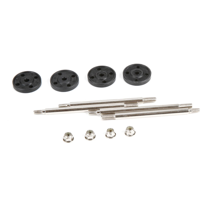 LOS253005 Fr/Rr Shock Shaft & Piston Set: 1:5 4wd DB XL