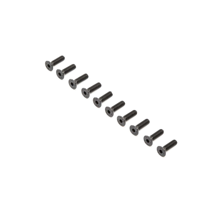 LOS255019 Flat Head Screws, Stl, BO, M4 x 14mm (10)