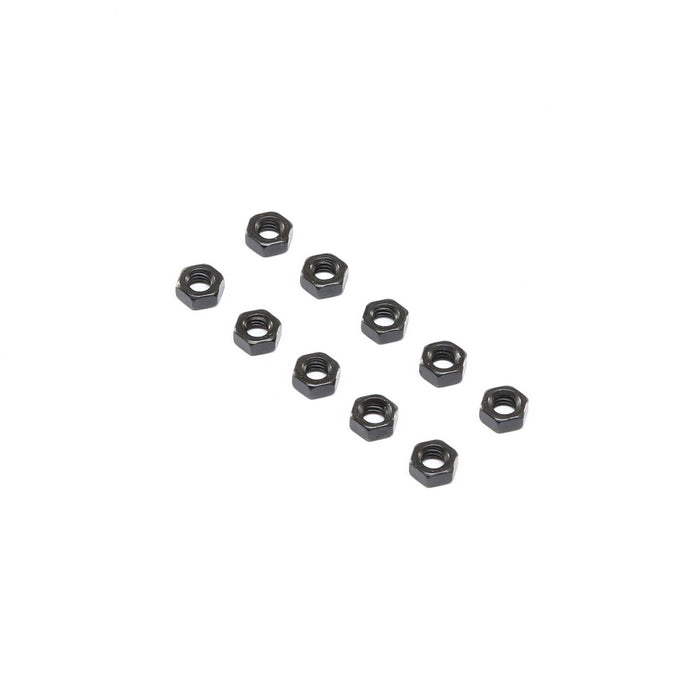 LOS255024 Flat Nut, Stl, M4 (10