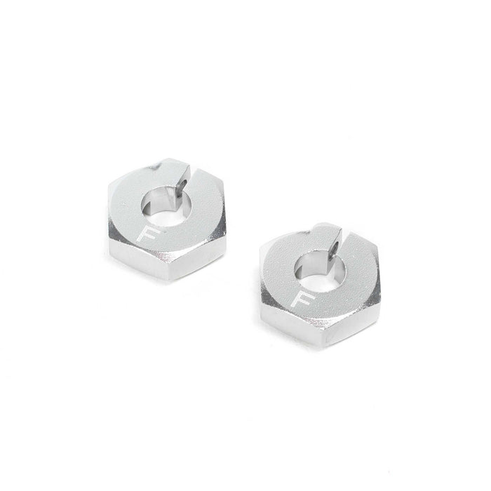 LOS332005 Clamping Front Wheel Hexes, Aluminum: 22S