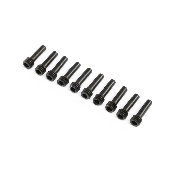 LOS343201 12mm Wheel Hex Screw Pin (10): LMT