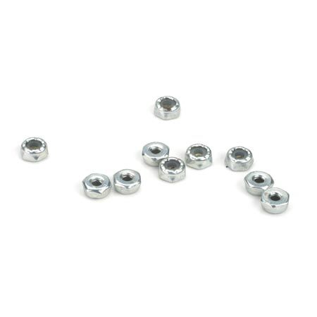 LOSA6308 4-40 Steel Locking 1/2 Nuts (10)