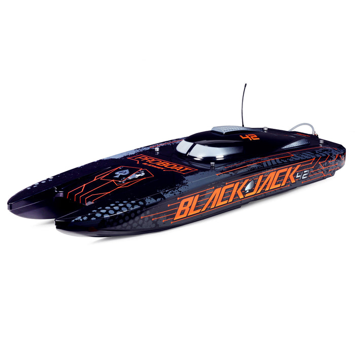 ProBoat PRB08043T1 Blackjack 42-inch Brushless 8S Cat, BLACK / ORANGE RTR Pro Boat