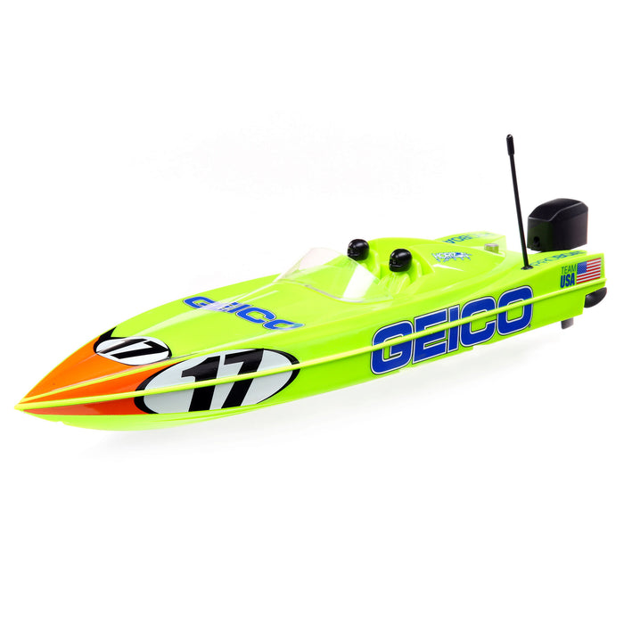 Pro Boat PRB08044T1 Miss GEICO 17" Power Boat Racer Deep-V RTR
