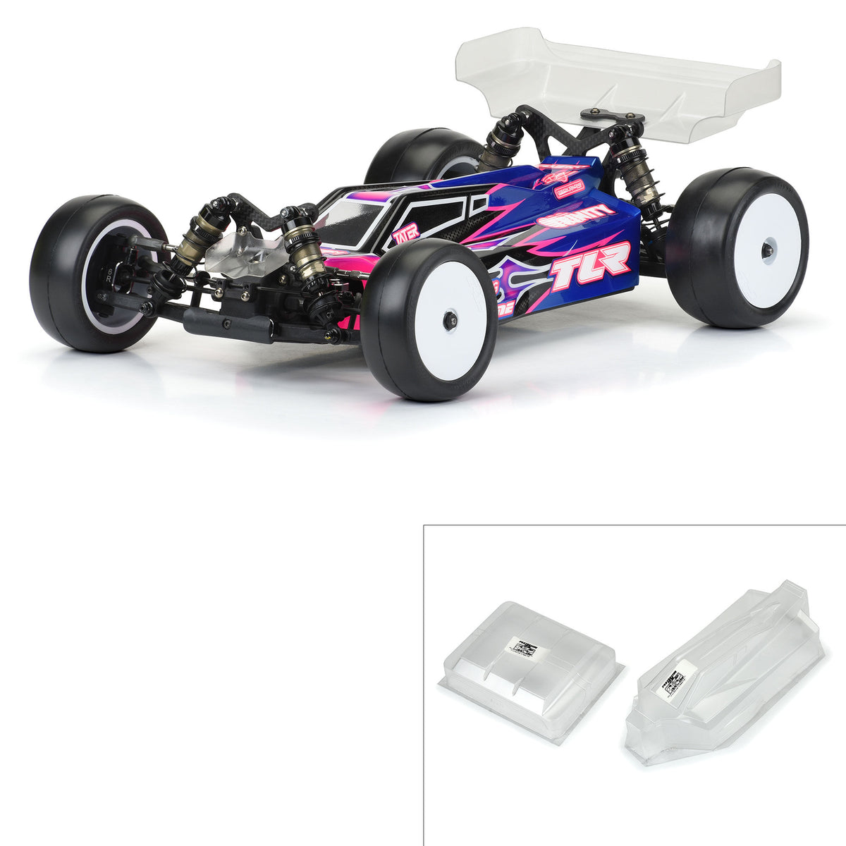 Pro-Line PRO362725 1/10 Sector Light Weight Clear Body: TLR 22X-4 ...
