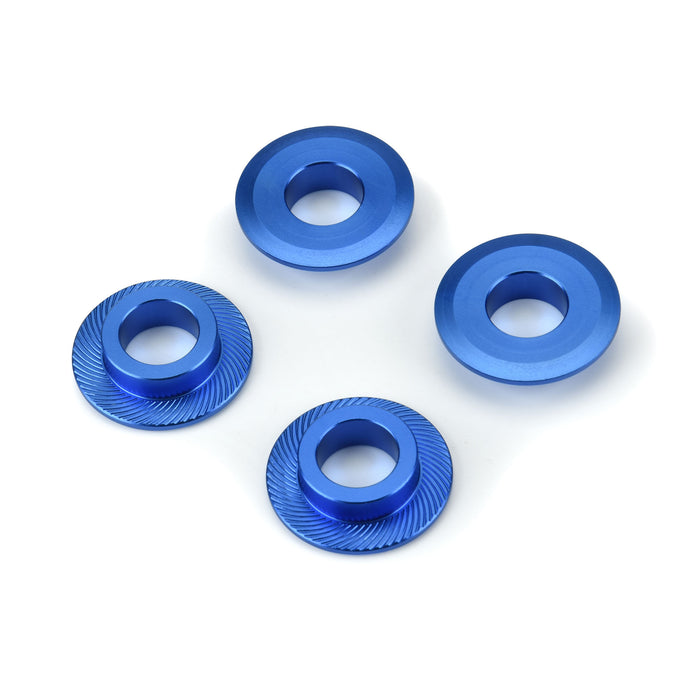 Pro-Line Racing 1/5 Billet Adapter Washer Aluminum F/R (4) Blue, PRO637900