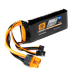 SPMX20002SRX 2000mAh 2S 7.4V Smart LiPo Receiver Battery; IC3