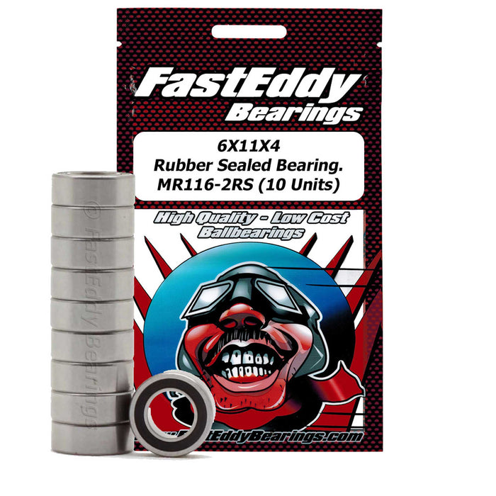 6X11X4 Rubber Sealed Bearing