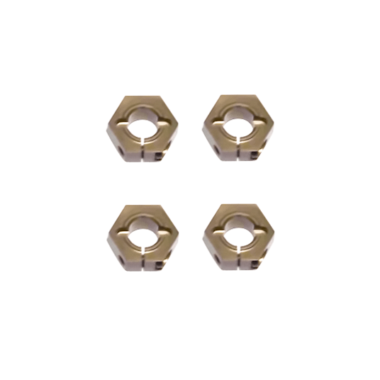 Tekno TKR1654X 12mm Aluminum Hex Adapters for M6 Driveshafts