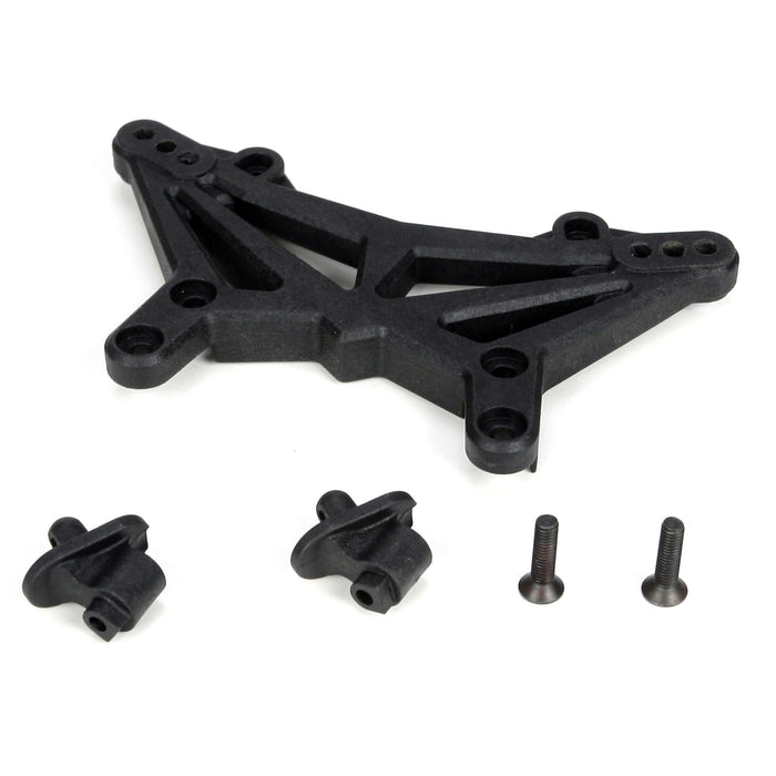 TLR1102 Shock Tower & Body Mounts, Front: 22T