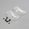 TLR TLR330010 Low Front Wing, Clear, with Mount (2)