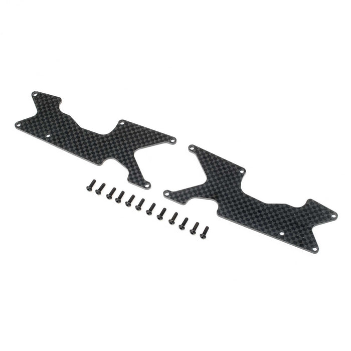 TLR LOSI TLR344048 Rear Arm Inserts, Carbon: 8XT