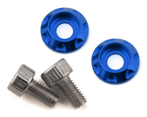 M3 Motor Washer Heatsink w/Screws (Blue) (2) (6mm)