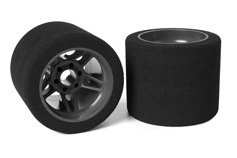 Attack Foam Tires, for 1/8 SSX-8, 32 Shore, Rear, 72mm, Carbon Flex Rims
