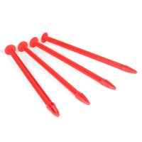 DE Racing Truggy Tire Spikes, RED, (4Pcs)