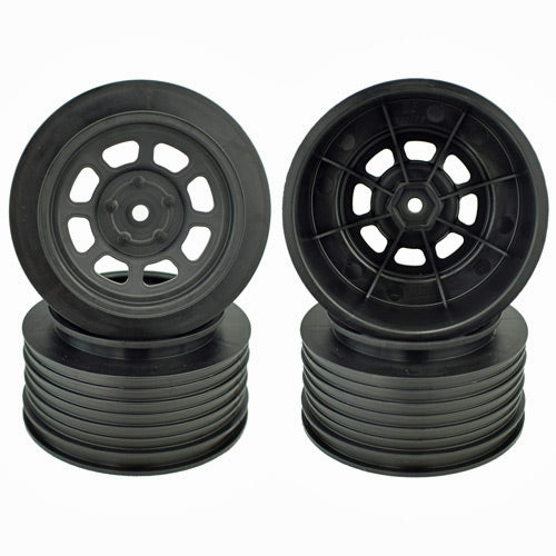 Speedway Wheels for Associated SC5M / +3mm / 29mm BKSP / BLACK / 4Pcs