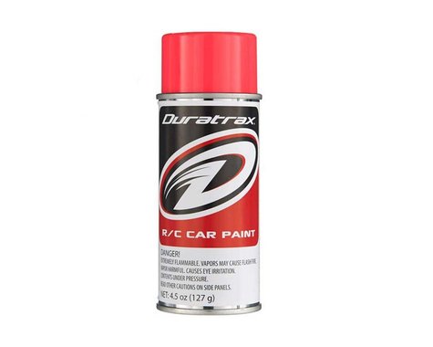 Duratrax DTXR4277 Polycarb Spray Fluorescent Red 4.5 oz