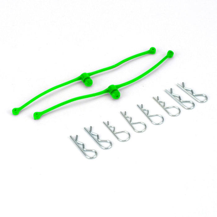 Dubro DUB2253 Body Klip Retainers (2) Lime Green