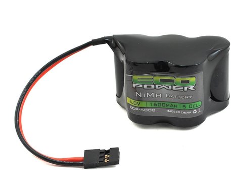 ECO Power ECP5008 5-Cell NiMH 2/3A Hump Receiver RX Battery Pack 6.0V 1600mAh