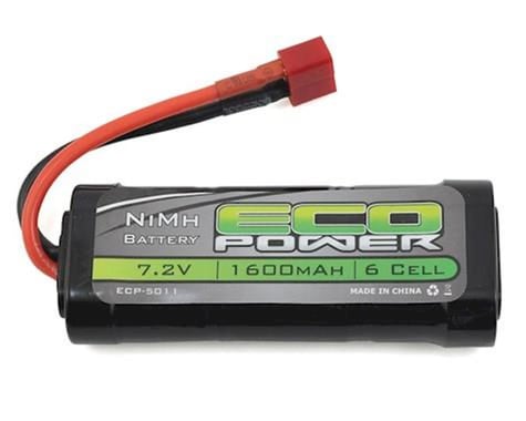EcoPower ECP5011 EcoPower 6-Cell NiMH 2/3A Stick Battery w/T-Style Connector (7.2V/1600mAh)