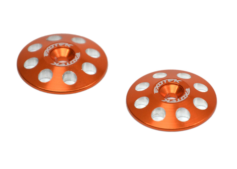 Exotek EXO1665ORG 1/8 Buggy XL Wing Buttons, 22mm (2), Orange