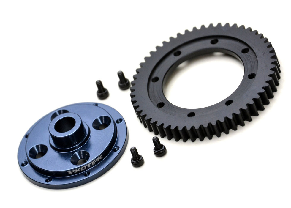 Exotek EXO1909 ET410 Machined Spur Gear and Mounting Plate, 32 Pitch