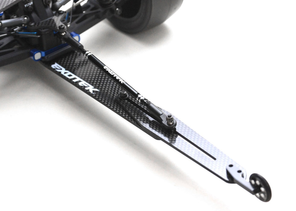 Exotek EXO1960 Carbon Fiber Adjustable Wheelie Bar Set, for B6.1-B6.2