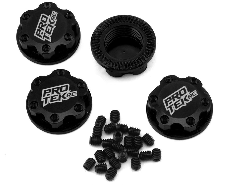 ProTek RC PTK2036 17mm Captured & Knurled Magnetic Wheel Nuts (4) (Black)