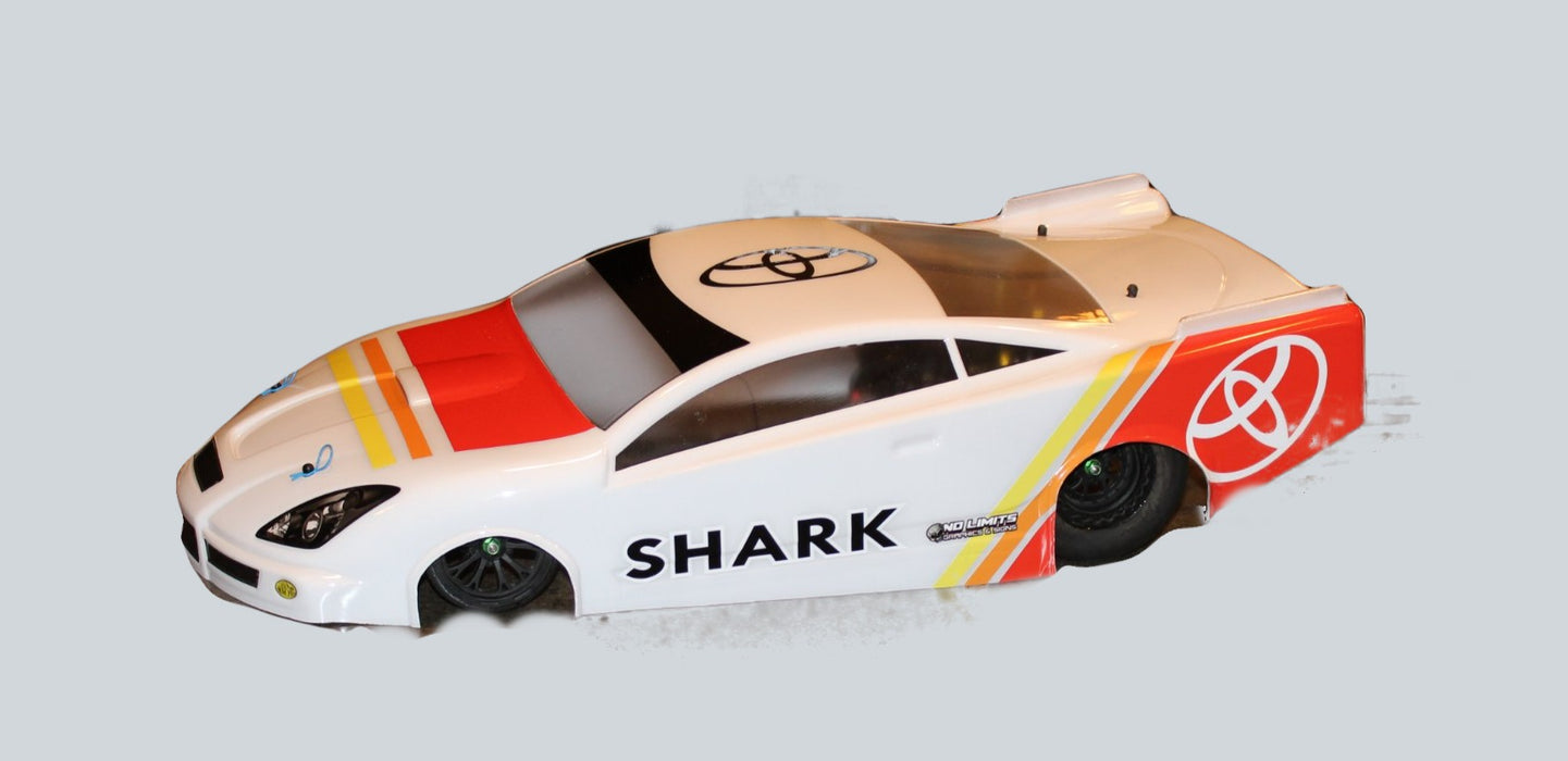 Shark Hooligan Drag Body .040 with Decal Kit, Wing and End Cap (side wing) (2)