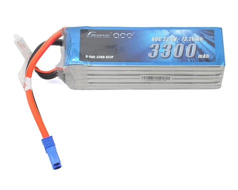 Gens Ace 6S LiPo Battery 60C (22.2V/3300mAh)

w/EC5 Connector