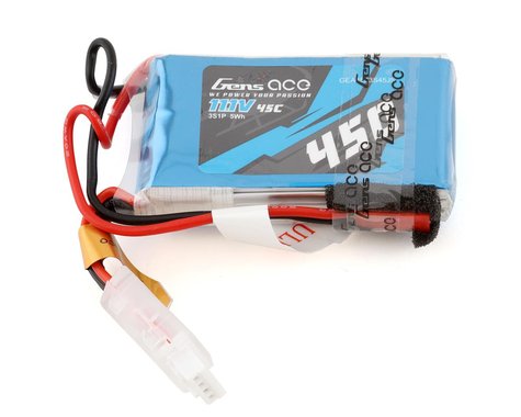 Gens Ace 3S LiPo Battery 45C (11.1V/450mAh) w/JST Connector