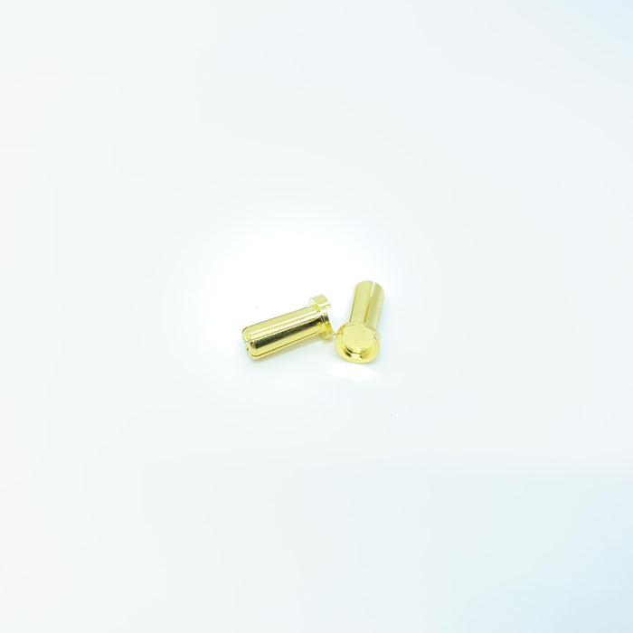 MAX Current 5mm Low Profile Gold Bullet Connectors (2pcs)