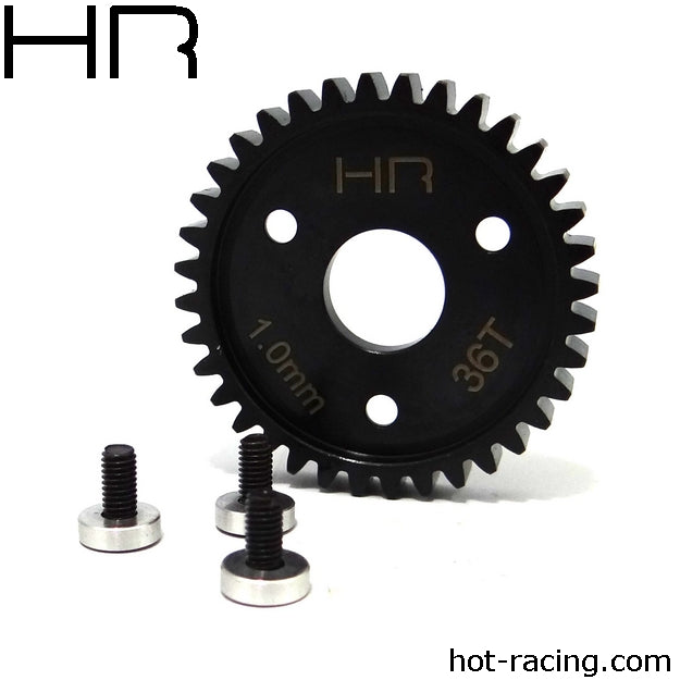 Hot Racing HRASRVO436 Steel SpurGear,36T 1.0Mod(Slvr)
