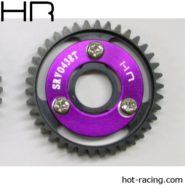 Hot Racing HRASRVO438 Steel Spur Gear,38T 1.0Mod,Purp