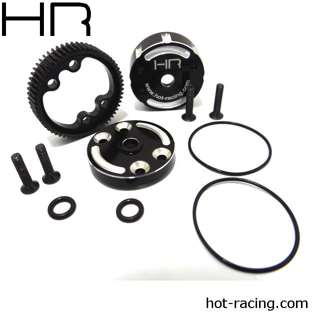 Hot Racing HRATE38CH Sealed Alum Differ Case:TRA 2wd