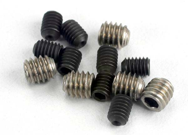 Traxxas TRA1548 Set (grub) screws, 3x4mm (8)/ 4x4mm (stainless) (4