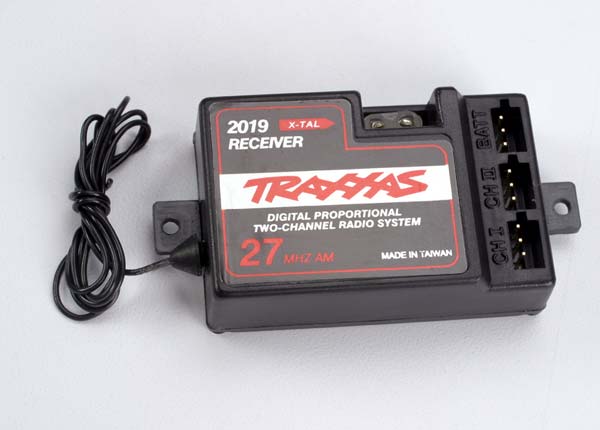 Traxxas TRA2019 Receiver, 2-channel 27MHz, without BEC (for use wi