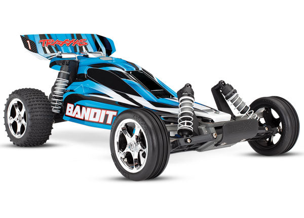 Traxxas TRA24054-1-BLUEX Bandit: 1/10 Scale Off-Road Buggy with TQ 2.4GHz r