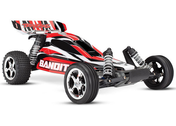 Traxxas TRA24054-1-REDX Bandit: 1/10 Scale Off-Road Buggy with TQ 2.4GHz r