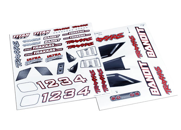 Traxxas TRA2413X Decal sheet, Bandit