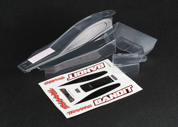 Traxxas TRA2417 Body, Bandit (front & rear) (clear, requires paint