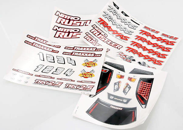 Traxxas TRA4413X Decal sheets, Nitro Rustler®