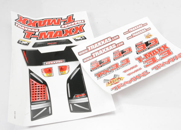 Traxxas TRA4920X Decal sheets, T-Maxx® 3.3 (long wheelbase) (model